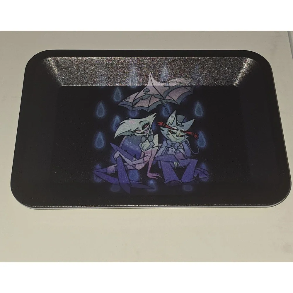 Angel Husk‎ Small Metal Rolling Tray 7x5 Hazbin Hotel Utility Tin Loser Baby NEW